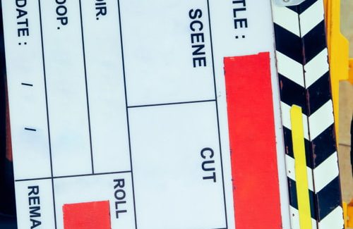 high-angle-view-film-slate-container